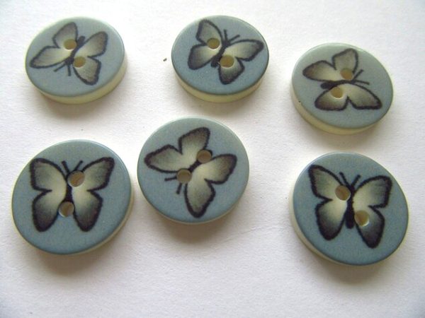 Blue/grey button 14mm product